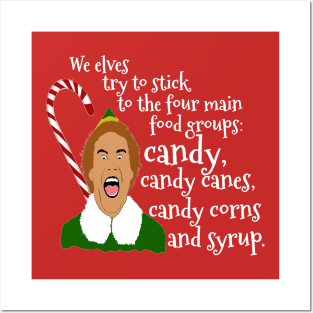 Elf Funny Quotes Posters and Art